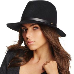 Rag & Bone Floppy Brim Fedora Hat - Black, Size Medium